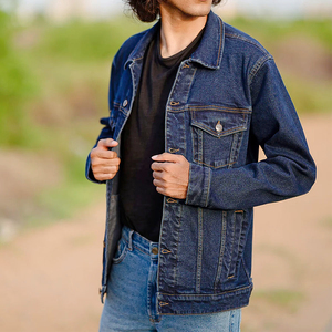 100% Cotton <b>Denim</b> <b>Jackets</b> Men Casual Solid Color Pocket Thin <b>Jacket</b> For Men Style High Quality Clothing <b>Denim</b> <b>Jacket</b> For Man - Product Image 2