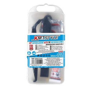 Kit riparazione pneumatici per biciclette camera di riparazione per moto veicoli con pneumatici in gomma Kit 12 pezzi- - Product Image 1