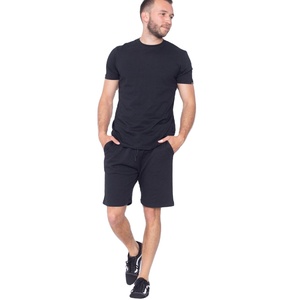 Ensemble de t-shirt et short de sport pour homme, coton respirant, tenue de sport d'été, vêtements de sport deux pièces, vêtements d'entraînement de fitness, décontracté - Product Image 1