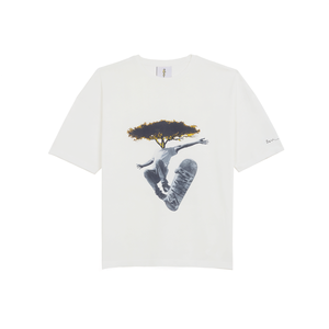 Camiseta Xasuke Em_Mart Collab Leisure para Hombre, Manga Corta, Cuello Redondo, Blanca, Oversize, para Todas las Temporadas, Estilo Urbano Ecológico - Product Image 3