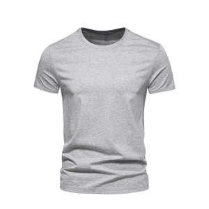 Camisetas de algodón para hombre, camiseta de verano de media manga, Camiseta básica informal de manga corta holgada, cuello redondo, Color sólido de gran tamaño - Product Image 4