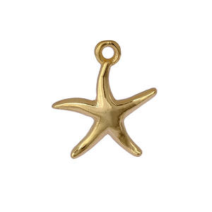 Pendentif étoile de mer en laiton, breloques océaniques, connecteurs pour collier, fabrication de bijoux en or, boucle unique pour la création de bijoux - Product Image 2