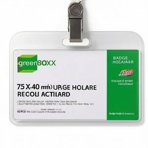 75 X 40 mm DURABLE Clear Record Needle <b>Name</b> <b>Tag</b> 100 Pcs/pack Badge Holder Accessory - Product Image 2