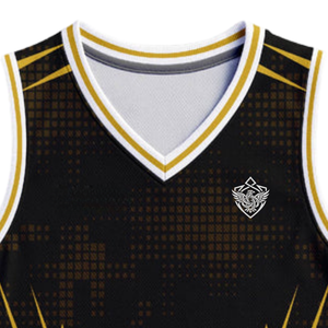 Custom Mens Summer Basketball Jersey Set Sleeveless V-neck Tank <b>Top</b> Shorts Quick Dry Breathable <b>Mesh</b> Team Sports Uniform - Product Image 5