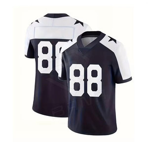 Camisetas de Fútbol Americano Personalizadas al por Mayor, Transpirables, de Verano, que Absorben la Humedad, Impresión Digital Moderna de Primera Calidad, Manga Corta, 100% - Product Image 1