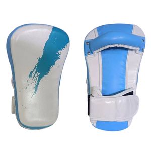 Tùy Chỉnh Cong Màu Xray Trắng PVC Da Muay Thái Đá Pad Đấm Bốc Tấn Công Lá Chắn Với Có Thể Điều Chỉnh Cánh Tay Dây Đeo Cao Tác động Bọt Đệm - Product Image 5