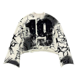 Design 100% coton Streetwear Pullover Heavy Weight Custom Embroidery logo Full Face Zip Up Sweatshirts à capuche pour hommes - Product Image 1