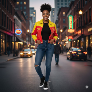 Veste en cuir PU pour femme NSPDK, fermeture éclair sur le devant, veste en cuir brodée douce, vêtement d'extérieur décontracté et élégant - Product Image 4