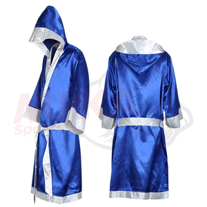Precio barato 2025 OEM hecho en fábrica de alta calidad personalizado de cuero bata de boxeo profesional MMA Fighting Durable Boxing Wear - Product Image 4