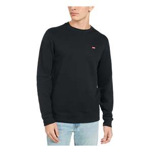 Felpa in pile Levi's da uomo Bailey, comoda, nera, in cotone French Terry, stampata con design a zip, taglia Small - Product Image 1