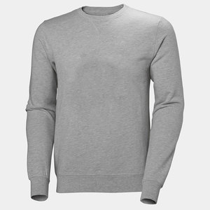Sudadera de cuello redondo bordada con logotipo personalizado de talla estadounidense de alta calidad de fabricante, sudaderas elegantes de hombre en blanco de lana gruesa - Product Image 5