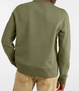 Sudaderas Extra Grandes Lisas de Algodón 100% con Bordado en el Cuello Redondo, Impermeables para Hombre, Ropa Deportiva Informal de Invierno - Product Image 3