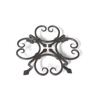 Iron Wire Heart <b>Trivet</b> with Rubber Feet for Hot Dishes Red Powder Coated - Product Image 5