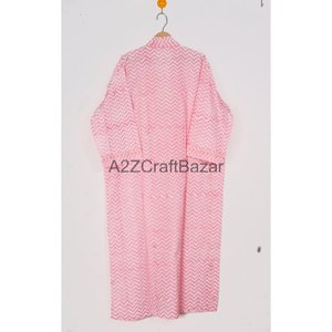 Nouveauté Kimono en coton fait main indien pour femmes Robe de chambre pour femmes Robe en coton pour femmes Vêtement de plage pour femmes Cadeau pour elle - Product Image 6