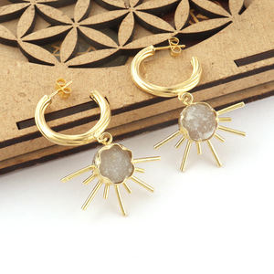 Ttractive-pendientes de hierro viejo, anzuelos anchos - Product Image 4