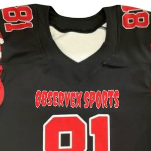 Uniforme de football américain sur mesure en polyester 100%, respirant, léger, uniforme de football américain pour hommes, nouveau design - Product Image 3