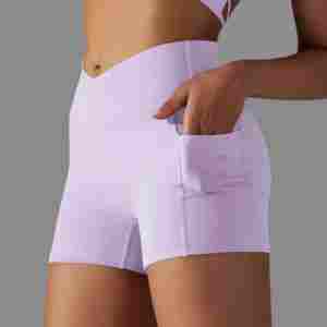 Shorts Deportivos para Mujer, de Secado Rápido, Transpirables, Impermeables, 100% Algodón, Cintura Elástica, para Gimnasio, Fitness, Yoga y Entrenamiento - Product Image 4