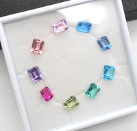 Jeu de pierres précieuses de laboratoire en corindon 7X5mm 8X6mm 9X7mm 10X8mm 11X9mm