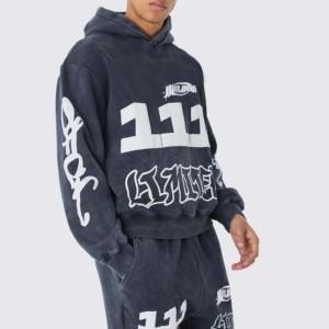 Vente en gros OEM pullover grande taille vêtements de détente ensembles de survêtements hommes ensemble de jogging respirant pour garçons entraînement fitness - Product Image 2
