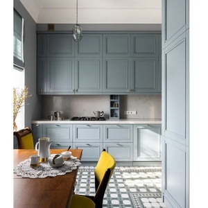 Tablero de panel clásico de MDF pintado de estilo agitador de alta calidad, gabinetes de cocina, muebles para el hogar de Vietnam, puertas de cocina con acabado pintado - Product Image 2