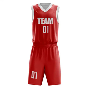 BSCI ชุดเสื้อบาสเก็ตบอลผ้าโพลีเอสเตอร์แห้งเร็วใส่สบายพร้อมโลโก้ตามสั่ง - Product Image 6
