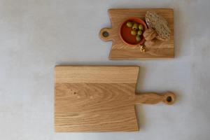 เขียงไม้พร้อมด้ามจับยาว เหมาะสำหรับการอบแป้ง ขนม และการเตรียมอาหารอเนกประสงค์ในครัว ขายส่งจากอินเดีย - Product Image 2