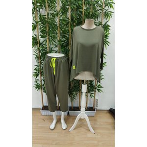 ชุดคู่ผ้าวิสโคสผสมฝ้ายลายละเอียด รุ่น 22389 - สีกากี - Product Image 5
