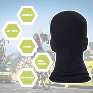 Venta al por mayor de 3 agujeros de cubierta completa logotipo personalizado cara de esquí logotipo personalizado pasamontañas impreso personalizado - Product Image 4