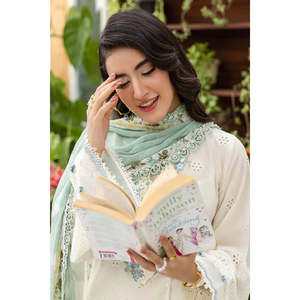Elaf Premium Chikankari - Ropa Étnica India Bordada en Tela de Algodón - Salwar Kameez Lehenga Modelo EEC-1B PEARLISTA-TC-1616 - Product Image 5