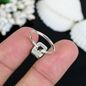 แหวนซิทรีนธรรมชาติเหนือกาลเวลาใน925เครื่องประดับอัญมณีทำด้วยมือเงินแท้ขนาดกำหนดเองได้ - Product Image 4