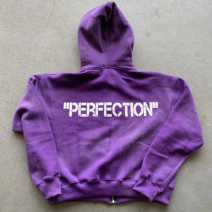 High Street Hoodies Zip Up Hoodie Ropa Hip Hop Punk Sudadera suelta Cremallera Pullover Cardigan Ropa casual - Product Image 3