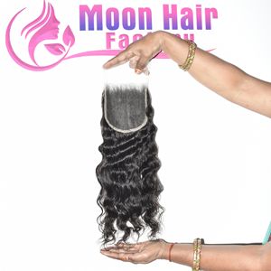 Cabello Humano Indio Virgen al 100% de Fábrica, Precio de Mayoreo, Cierre HD, Rizado, Suave, Sedoso, Aspecto Natural, Fabricante en Venta - Product Image 3