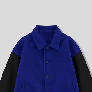 Regular Length Sleeve <b>Slim</b> <b>Fit</b> Men Varsity <b>Jacket</b> for Winter Breathable Thick Front Logo Customizable Colors & Designs - Product Image 3