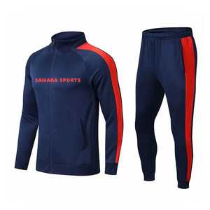 Venta al por mayor OEM chándal de alta calidad de moda Casual gimnasio chaqueta y pantalón chándal de diseño personalizado para los hombres - Product Image 4