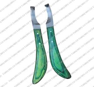 Couteau à sabot en acier inoxydable, couteau vétérinaire, main gauche, main droite, maréchal-ferrant, couteaux à sabot par TARIQ MFG CO CE ISO EU - Product Image 1