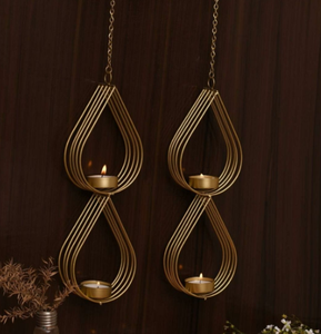 <b>Tealight</b> <b>Holder</b> Home Decorative Hanging Classic Candle <b>Holder</b> Wedding and Festival Decoration Cast Aluminum Candle <b>Holder</b> - Product Image 1