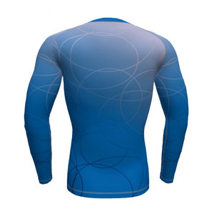 Camiseta de Compresión para Hombre, Material de Poliéster y Elastano, Color Sólido, Manga Corta, Camisetas de Compresión Lisas - Product Image 2