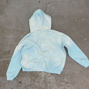 Sweats à capuche vintage surdimensionnés brodés à logo personnalisé pour hommes en coton vieilli lourd pour hommes - Product Image 4