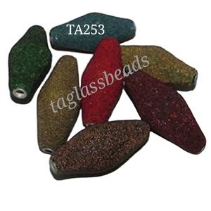 Cuentas de cristal y vidrio sueltas de la marca TAGB, ligeras, de alta resistencia a la compresión, para la fabricación de joyas para mujer, coloridas, de la India. - Product Image 1