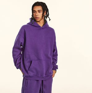 Vente en gros de nouveaux sweats à capuche pour hommes, mode automne hiver, manteau ample à capuche avec fermeture éclair, couleur unie, sweat à capuche pour couple - Product Image 1