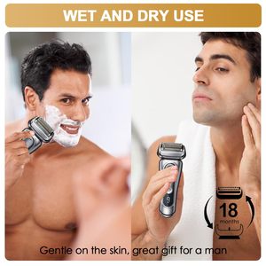 Cabezal de Repuesto para Afeitadora Eléctrica Triple y Doble, Cuchilla Impermeable IPX7 para Afeitadoras de Cara y Cuerpo, Lavable - Product Image 6