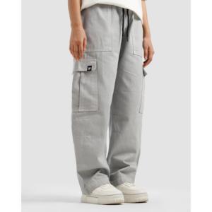 Pantalon cargo en toile 100% coton, délavé, gris cendré, logo personnalisable, taille haute, coupe droite, tailles XL à 6XL, léger - Product Image 4