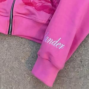 Sudadera con cremallera de algodón 100% personalizada | Oversize Drop Shoulder | Serigrafía y bordado Streetwear | Proveedor mayorista - Product Image 4