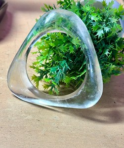 Cristal naturel Quartz Gemme Triangle Conception Unique Bracelet Cristal Quartz Bijoux Femmes Bracelet - Product Image 1