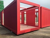 Structure en acier, maison portable, solution de cabine modulaire moderne pour les hôtels en plein air, les bases de construction et les besoins de vie mobile