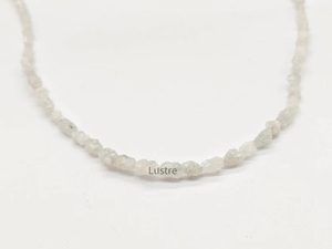 Cuentas de diamantes blancos, cuentas de diamantes para joyería personalizada, cuentas de diamantes en bruto sin cortar, piedra Natural, regalo bonito para mujer - Product Image 3