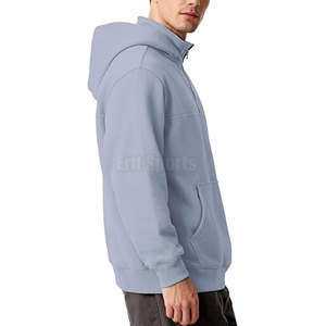 Winter Men's Comfortable Stylish Fit Quarter Zip Hoodies with Breathable Quick Dry Eco-Friendly Polyester/Cotton Lightweight - Product Image 5