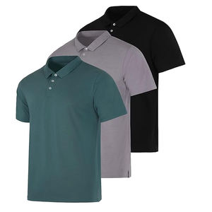 Polo de Alta Calidad para Hombre, Transpirable, de Spandex, Jersey de Seda, Tejido de Punto, Bordado, Colorido, Corto, Talla XL, Estampado - Product Image 6