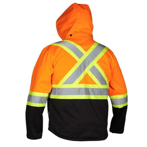High Quality <b>Work</b> Wear Safety Hi Vis Jacket Security Protection Rain Safety Workwear <b>Waterproof</b> Jacket With Multi Pockets - Product Image 2
