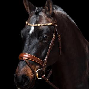 Mors de bride en cuir de cheval et bride de dressage personnalisés selon les exigences avec logo en relief et faible quantité de commande - Product Image 2